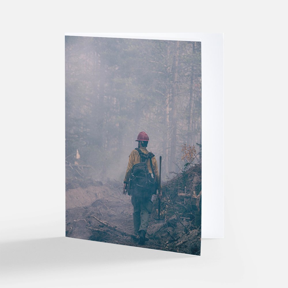 Greeting Card 'Checking Line'