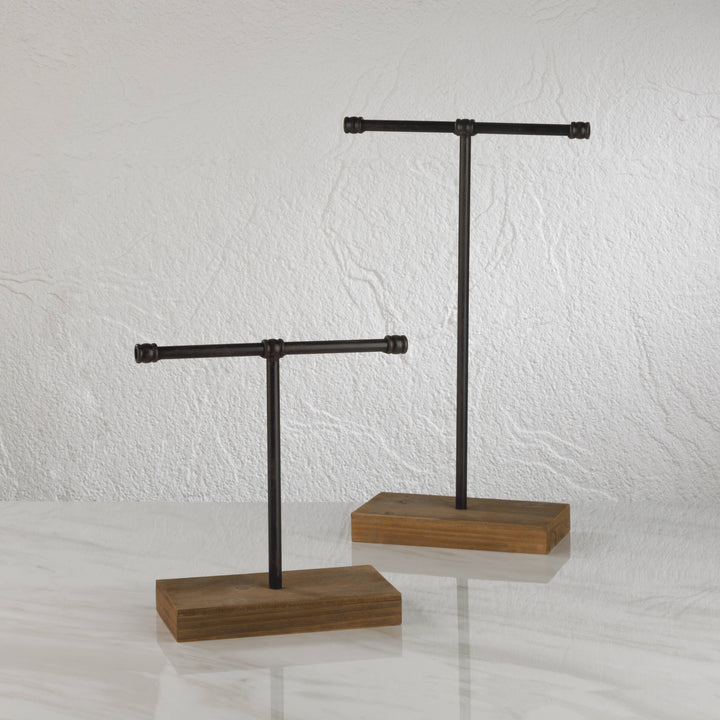 Industrial T-Bar Jewelry Stands
