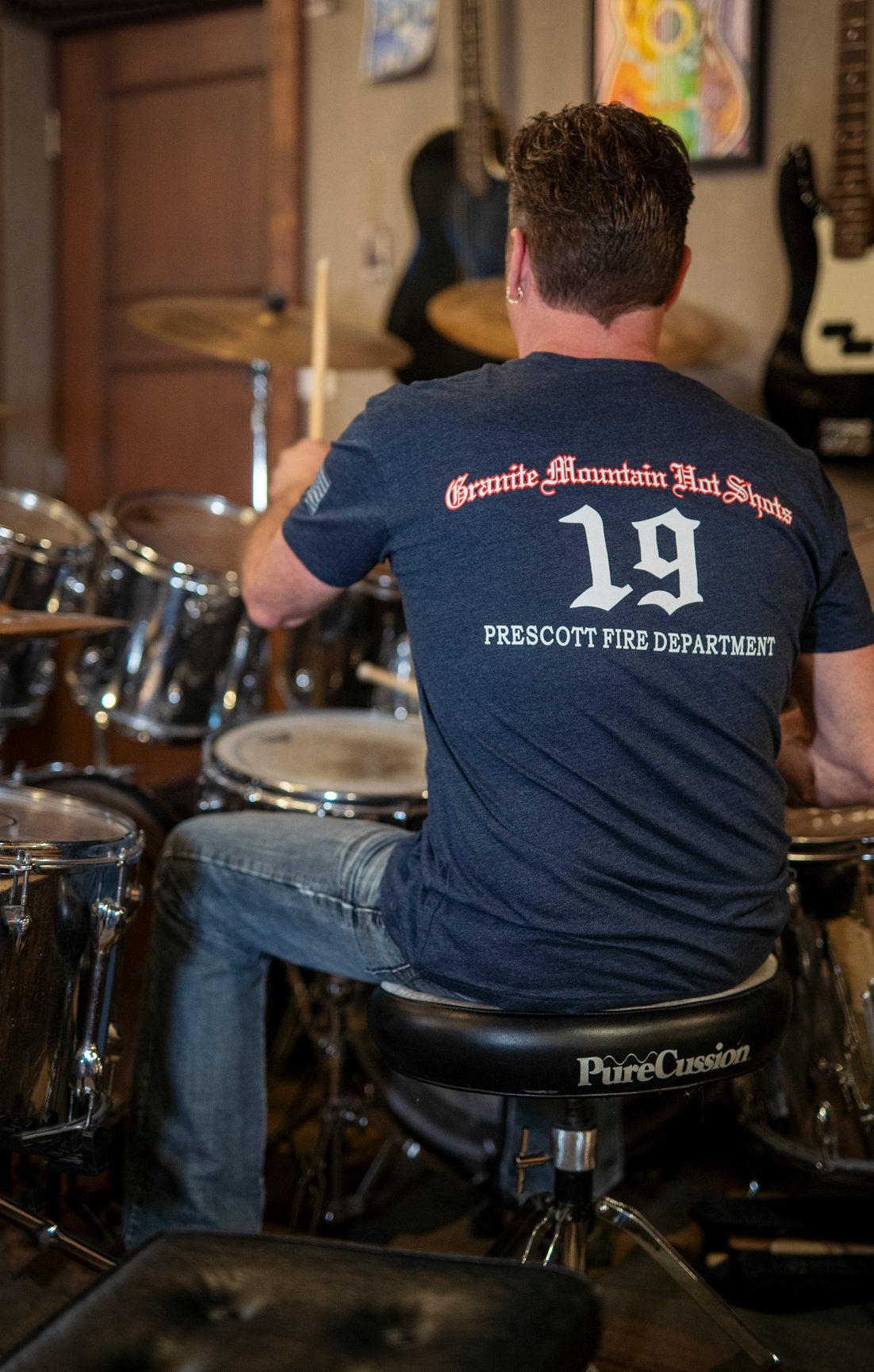 Navy 19 Granite Mountain Hot Shot T-Shirt (Unisex)