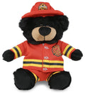 Plush Fireman - Super-Soft Plush - Black Bear 9"