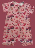 Pink Firefighter Romper