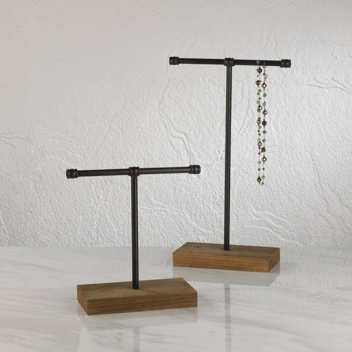 Industrial T-Bar Jewelry Stands