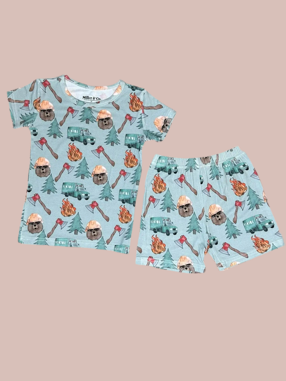 2-Piece Wildland Pajama Shorts and Short Sleeve Set