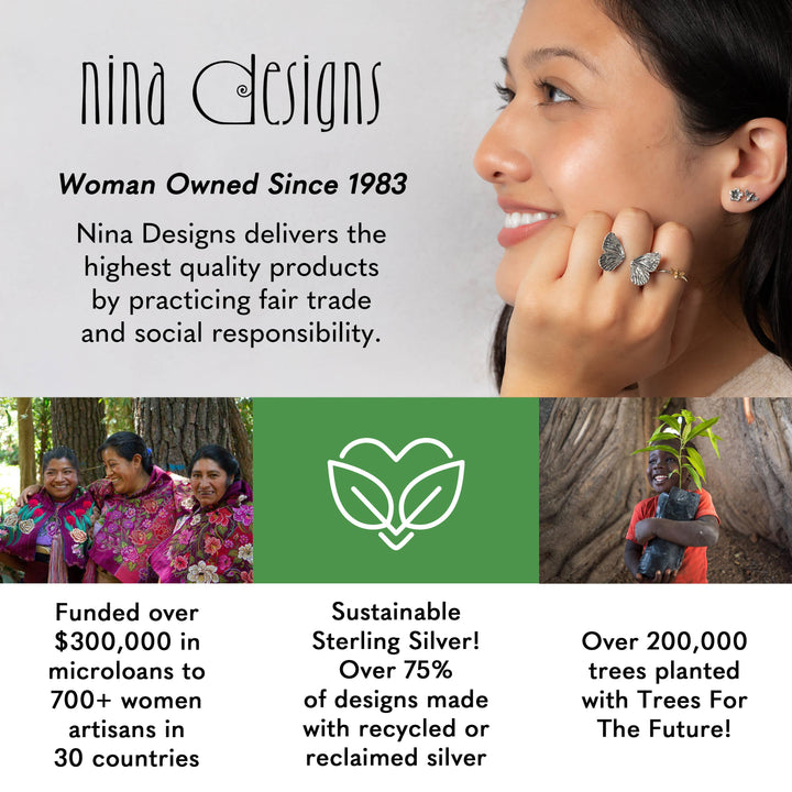 Sterling Silver Trout Dangle Earrings 25x20mm