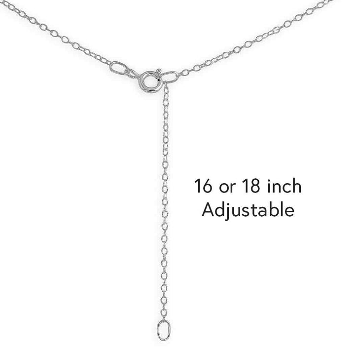 Sterling Silver Mini Flying Heart Necklace