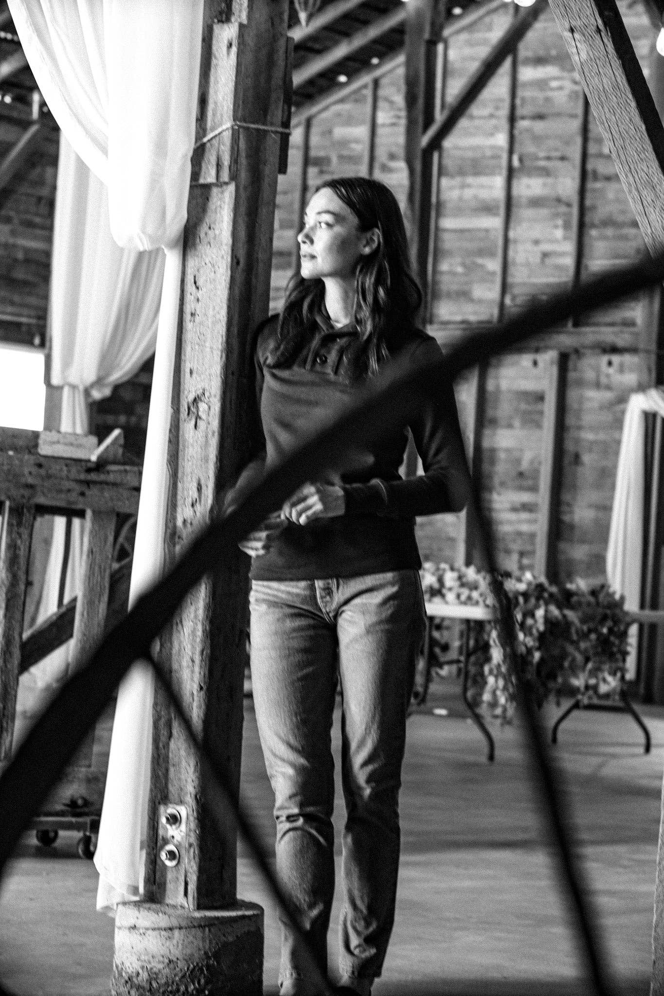 Women | Bodega Shawl Pullover | 14oz 100% Cotton French Terry - Basalt