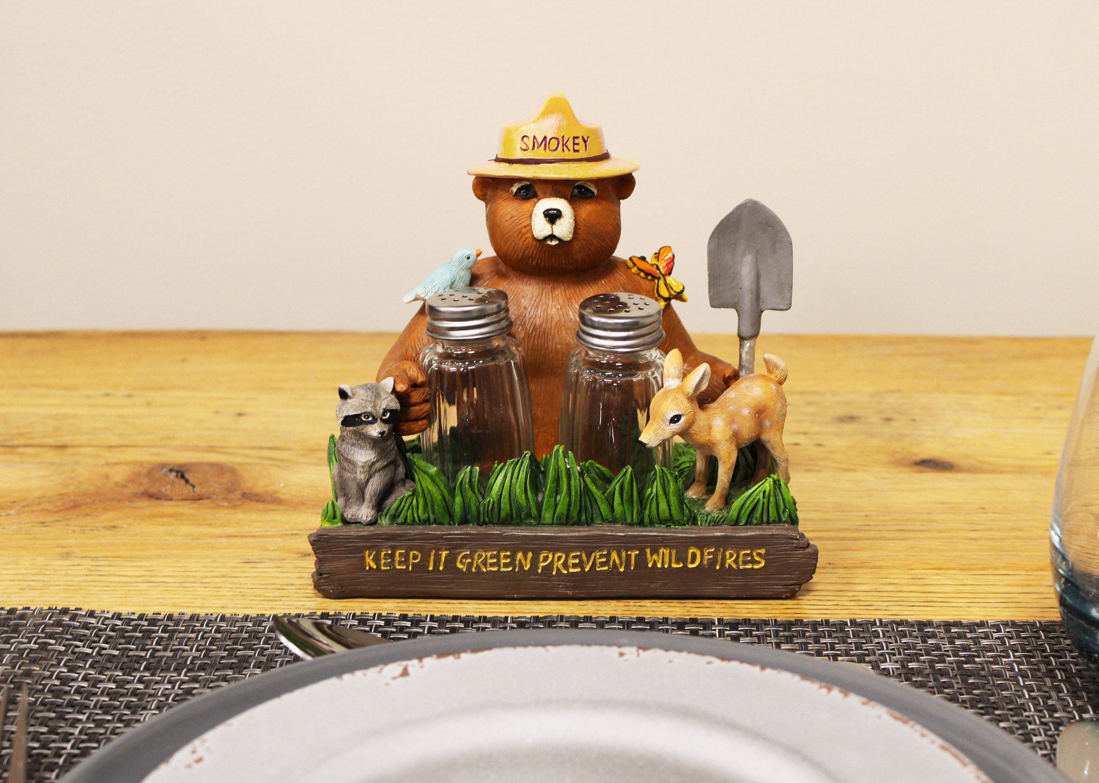Collectible Salt and Pepper Shakers-Smokey Friends and Nature