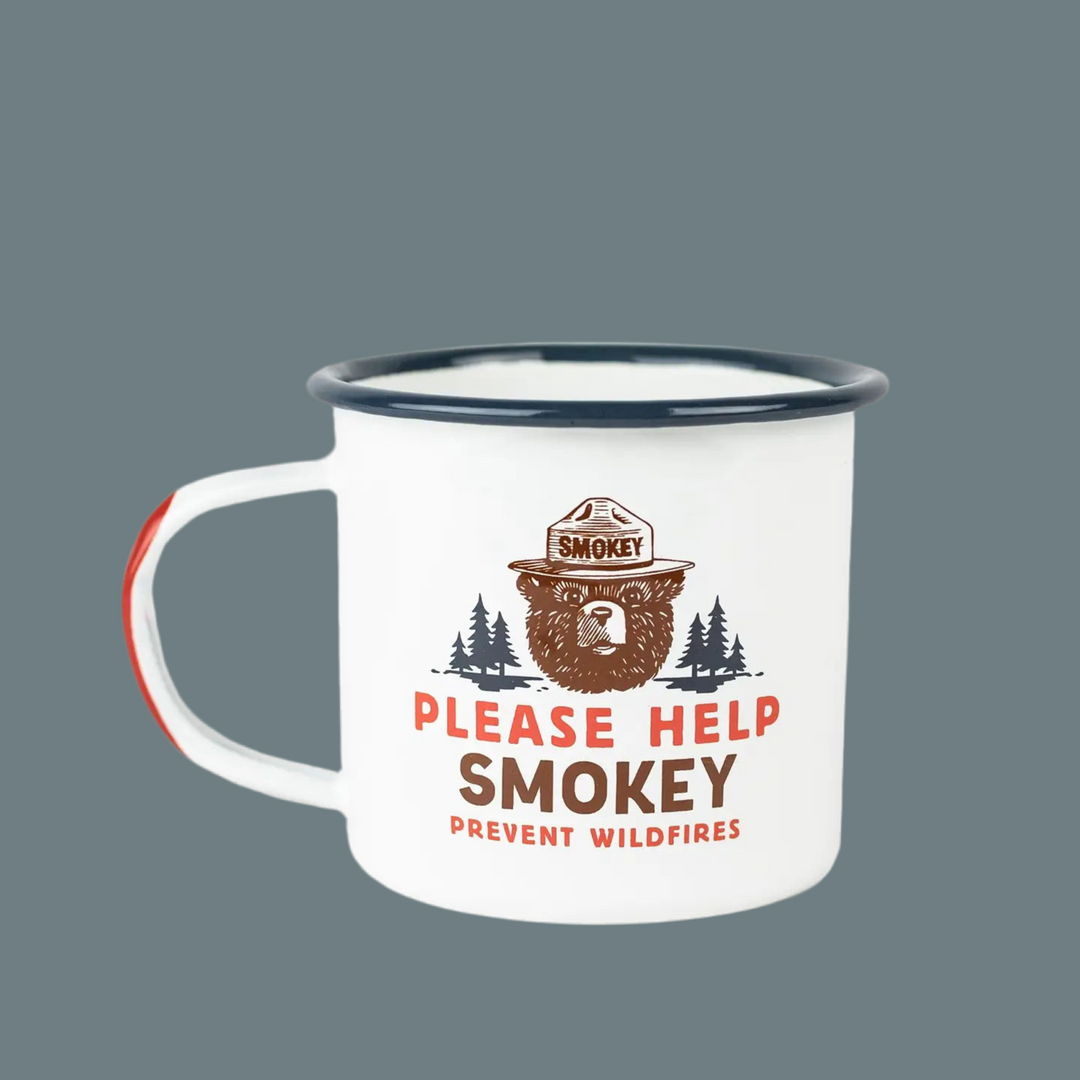 Smokey Bear Enamelware Mug