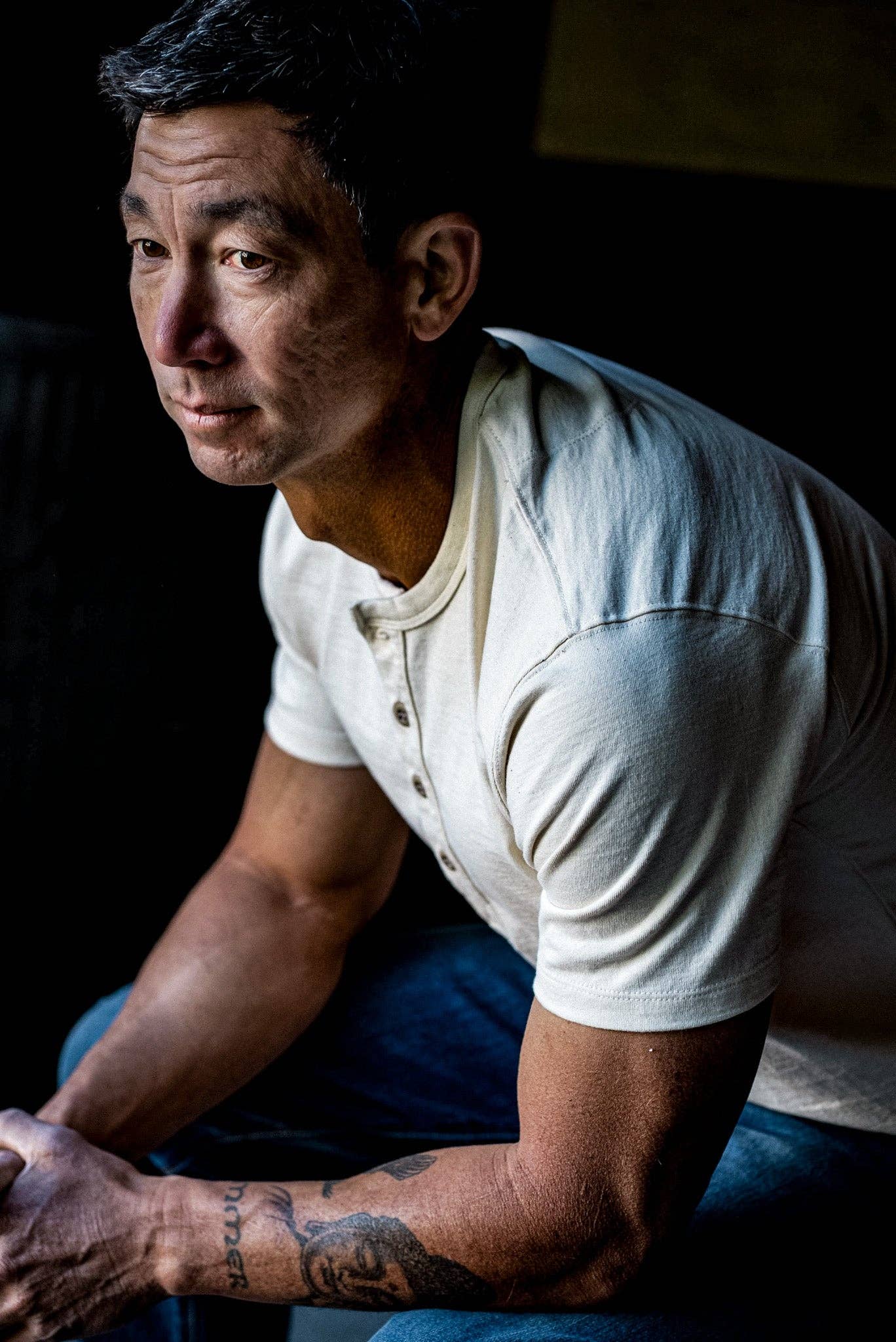 Men | Bolinas Henley | Heavyweight 8oz 100% Cotton - Natural