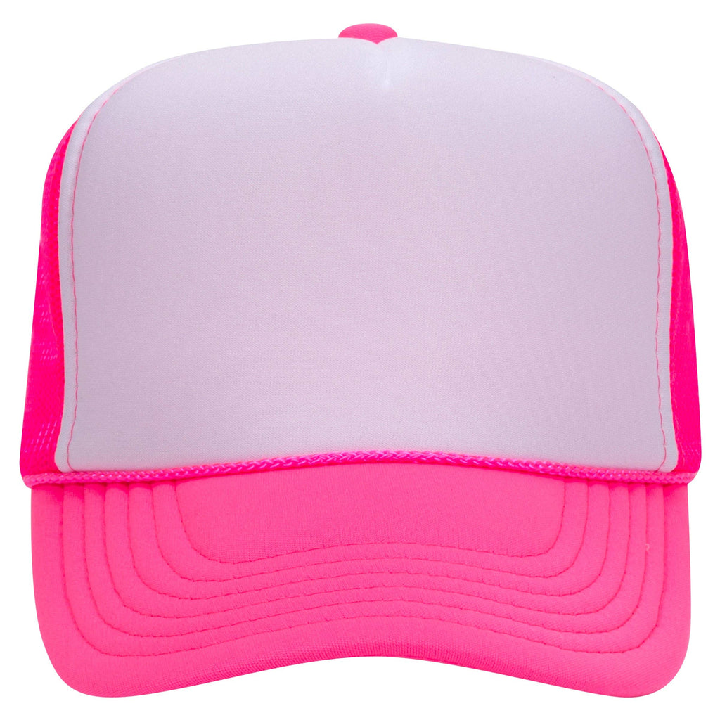 Otto 55-133 5-Panel High Crown Foam Trucker Hats - Neon Colors