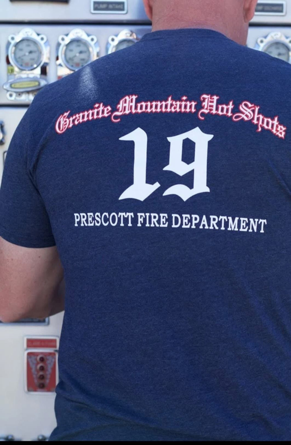 Navy 19 Granite Mountain Hot Shot T-Shirt (Unisex)