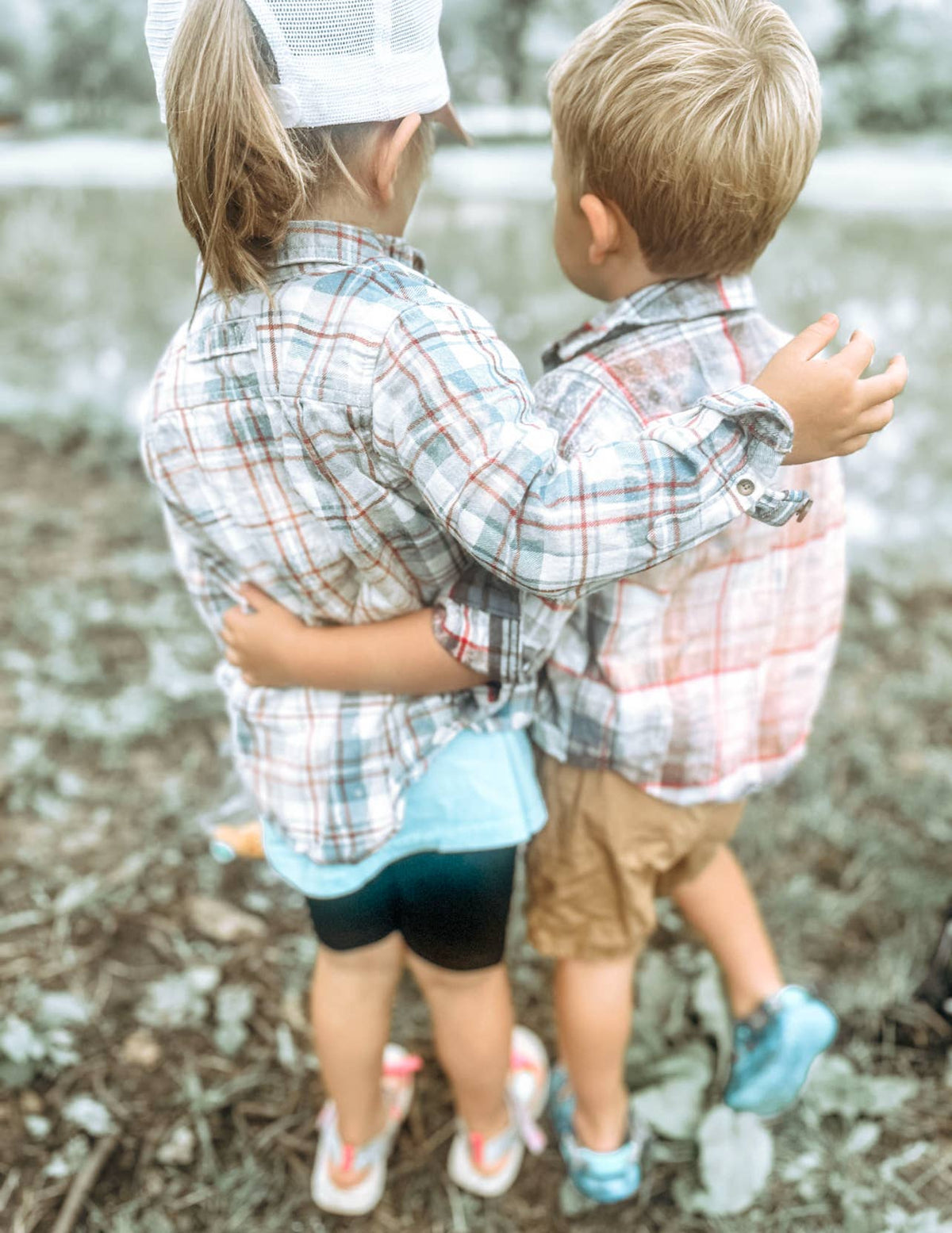 Kids upcycled flannel shirts one of a kind
