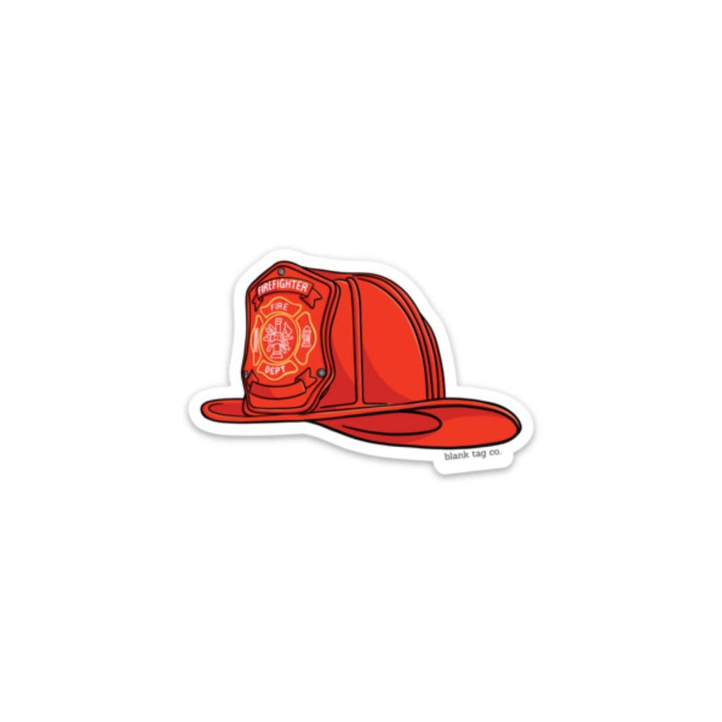 Blank Tag Co.® Waterproof Sticker - Firefighter Helmet
