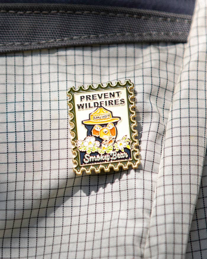 Pin Smokey Bear Postage Stamp