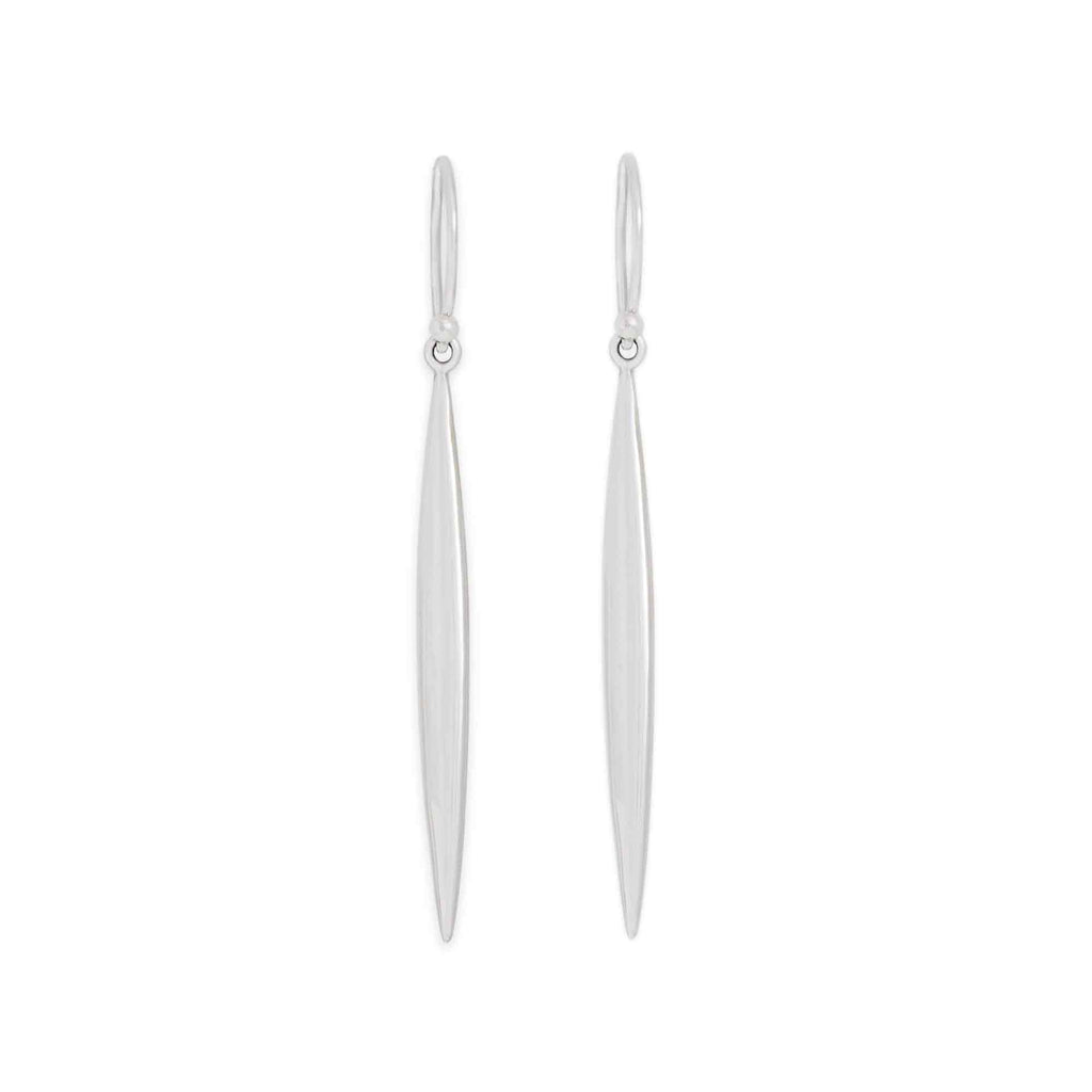 Long Pod Dangle Earrings 54x4mm