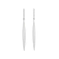 Long Pod Dangle Earrings 54x4mm