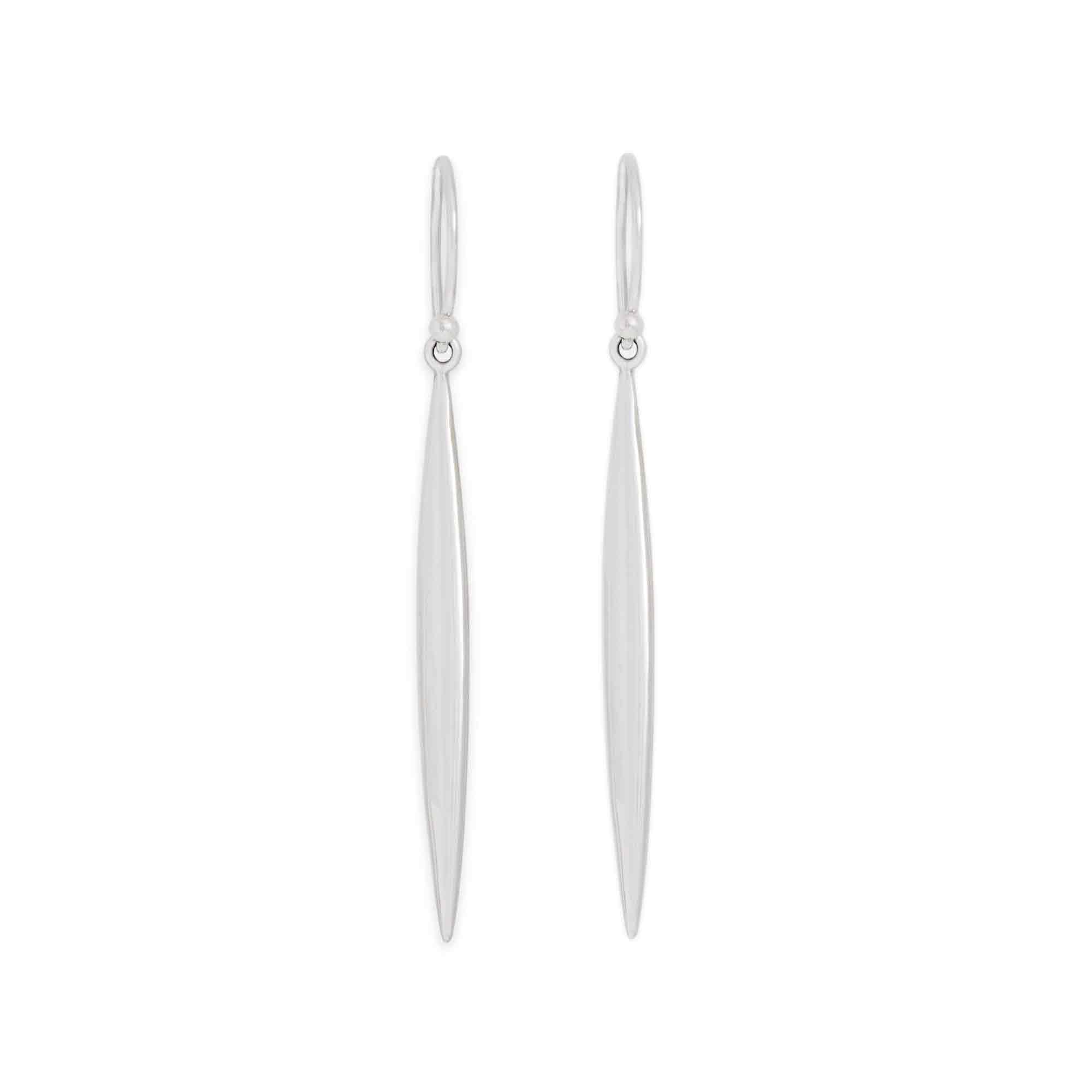 Long Pod Dangle Earrings 54x4mm
