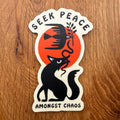 Seek Peace - 4 Inch Matte Vinyl Nature Sticker