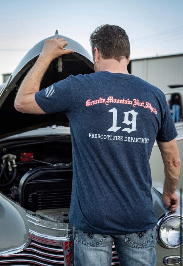 Navy 19 Granite Mountain Hot Shot T-Shirt