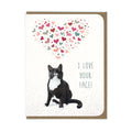 Love Your Face Tuxedo Cat - Greeting Card
