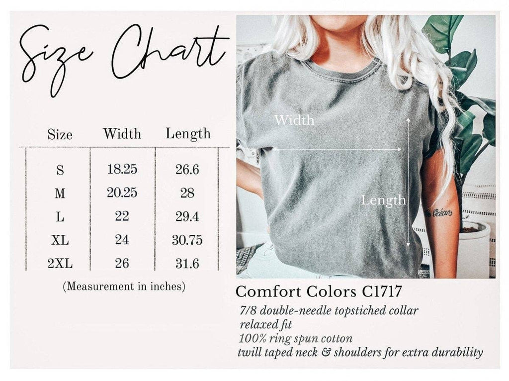 Faith Hope Love Front & Back Graphic Comfort Color Tee