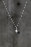 OPAL STAR NECKLACE- SILVER