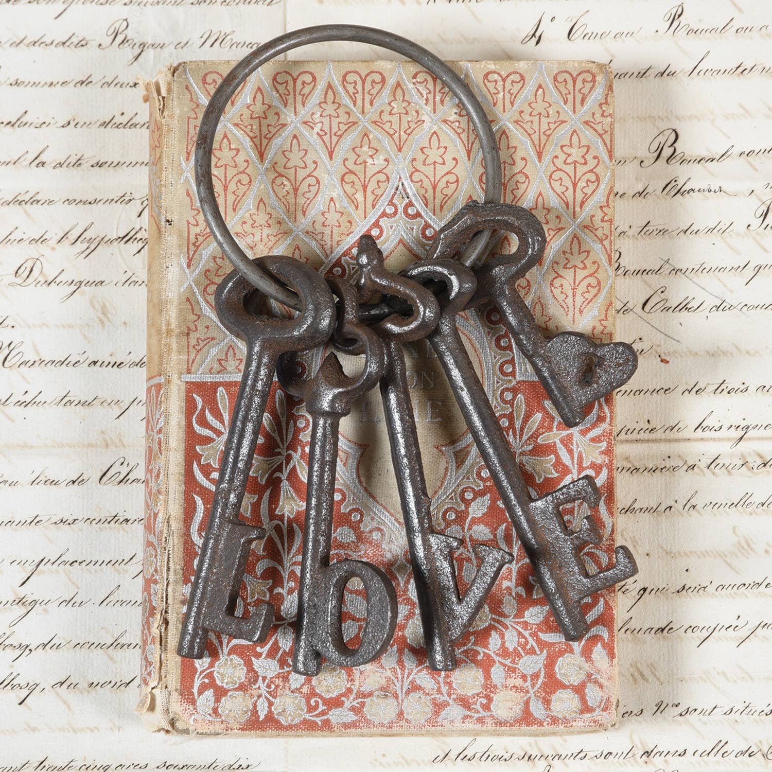 Love Keys - Cast Iron - Natural