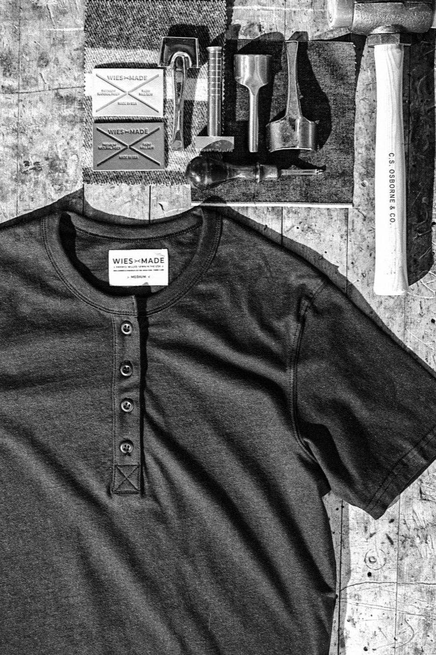 Men | Bolinas Henley | Heavyweight 8oz 100% Cotton - Natural