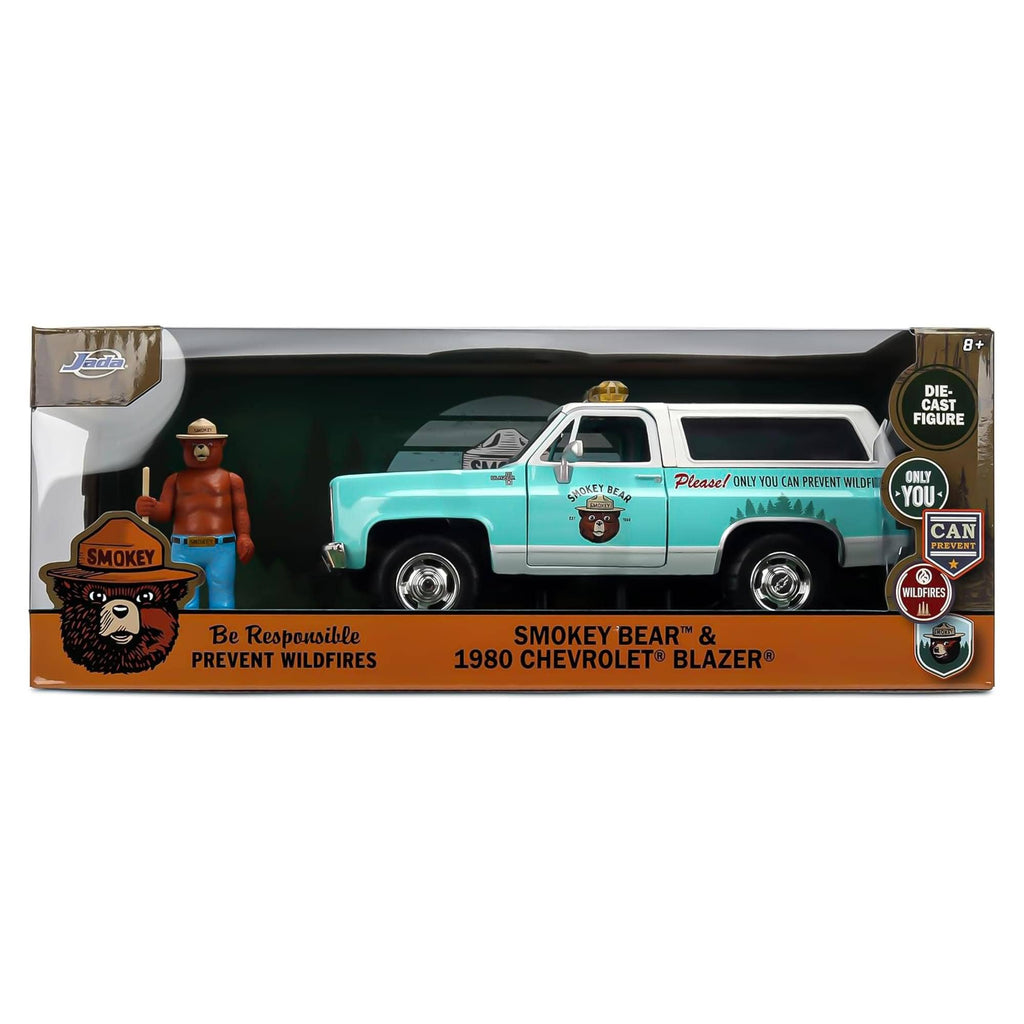 Collectible Smokey Bear 1:24 HWR '80 Chevy Blazer w/ Smokey Bear