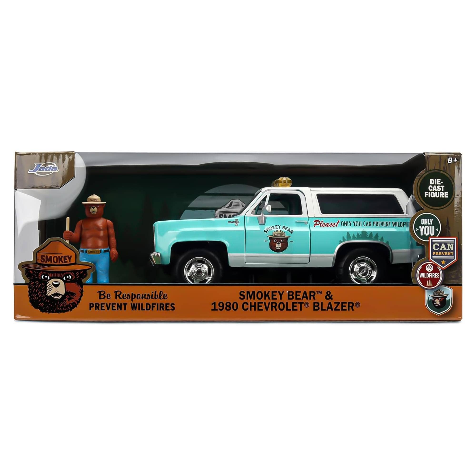 Collectible Smokey Bear 1:24 HWR '80 Chevy Blazer w/ Smokey Bear
