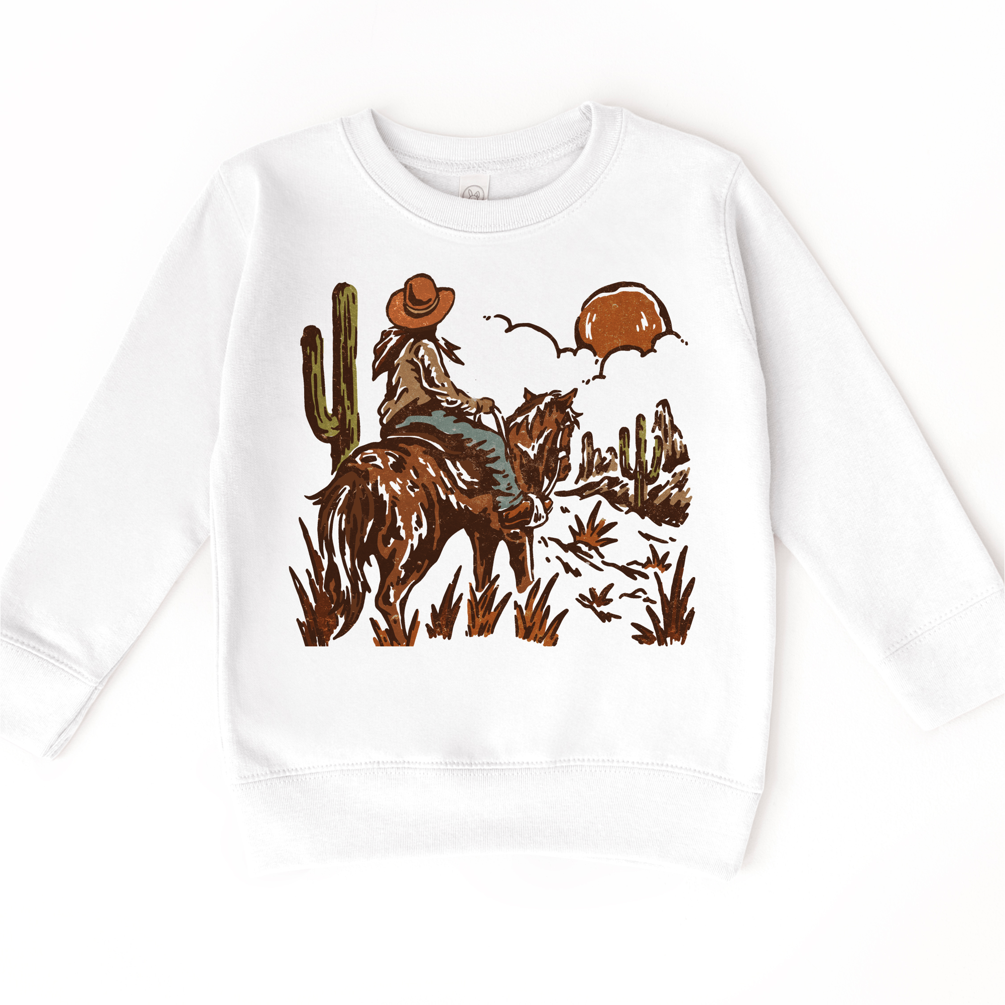 Cowgirl Riding Off In The Sunset Shirt - Girls Western Cowgirl Tee