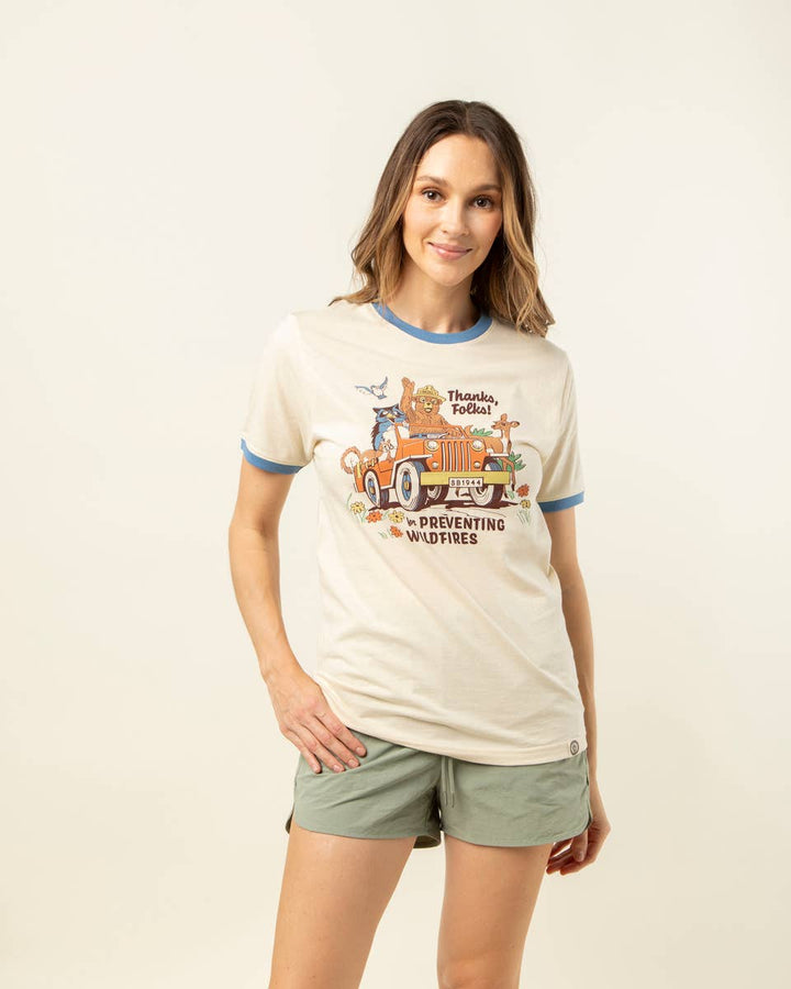 Thanks, Folks for Preventing Wildfires Unisex Short Sleeve