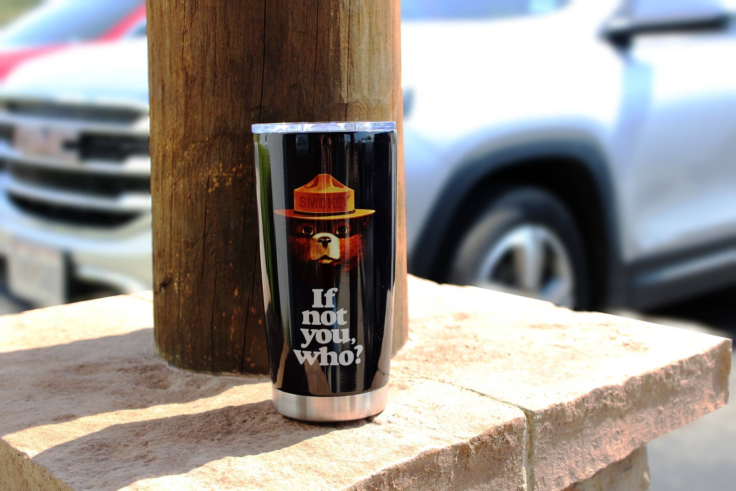 Mug Tumbler 20oz-Smokey Bear If Not You Who