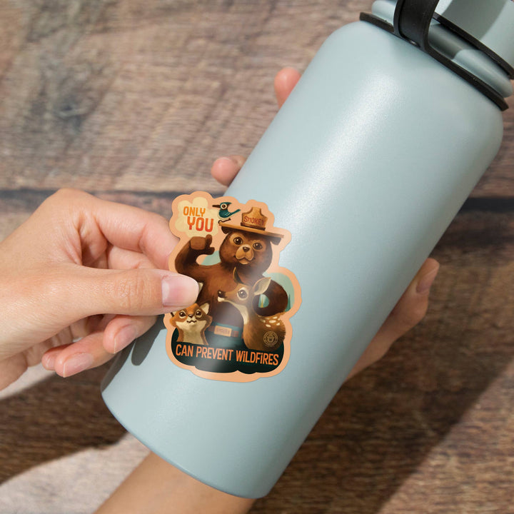 Sticker Smokey Bear, Only You, Oil Painting Sticker