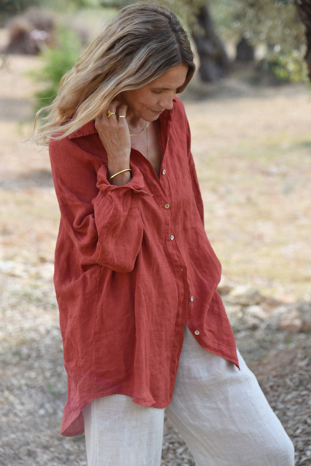 The Palma Shirt // Pomegranate