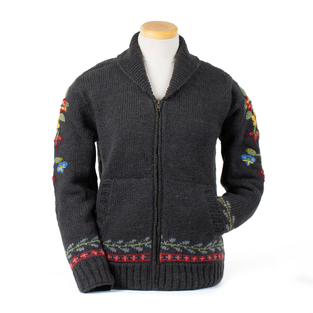 Hartley Knit Sweater with Floral Antler Design