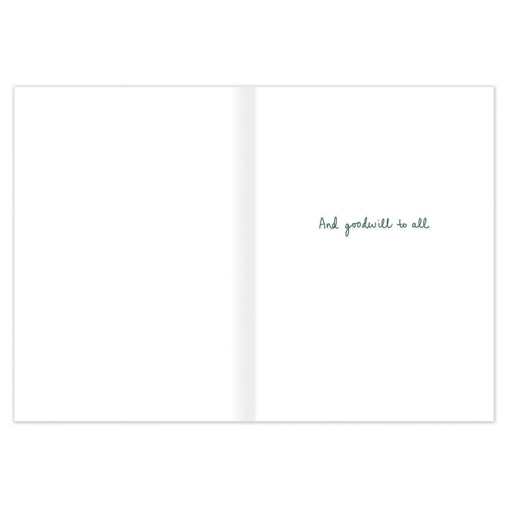 Peace On Earth Snowy Scene Holiday Card