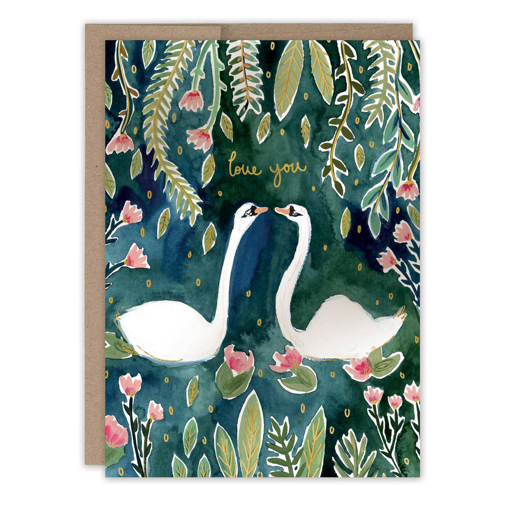 Swans Love You Card