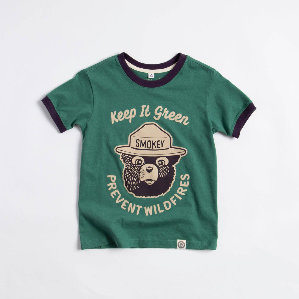 Youth Short Sleeve Keep It Green Ringer Tee