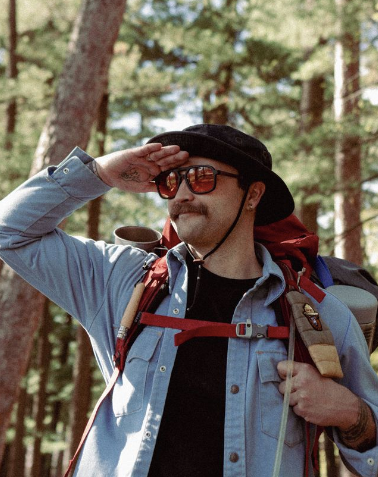Sunglasses Smokey Bear x CAMP Glacier - Matte Black