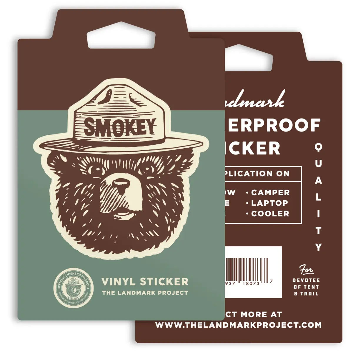 Sticker Smokey Bear Vinyl