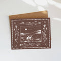 Pastures Greeting Card - Western Theme, Horse Illustration