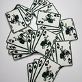3" Bucking Aces   -  Embroidered Hat Patch