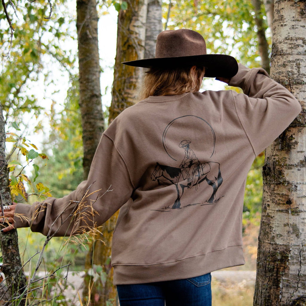 Howdy Unisex Pullover - Vintage Brown