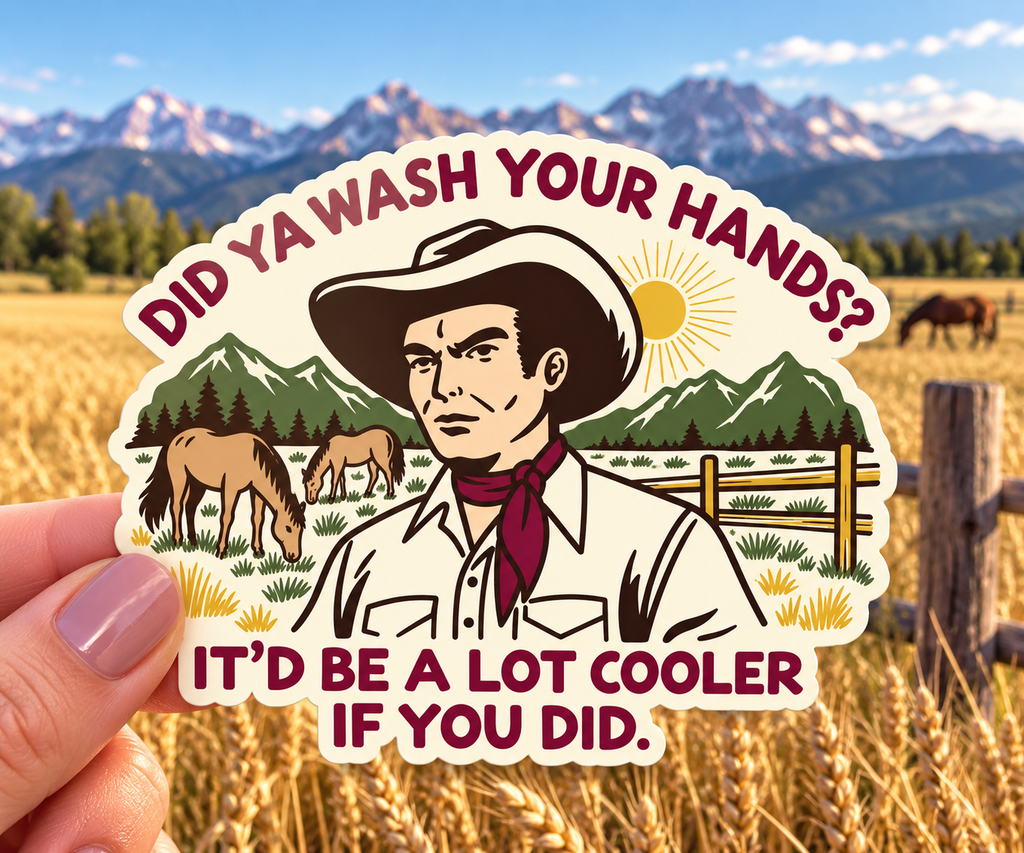 Did Ya Wash Your Hands Sticker