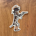 German Shorthaired Pointer Outlaw - 3 Inch Matte Vinyl Cowboy Dog Sticker