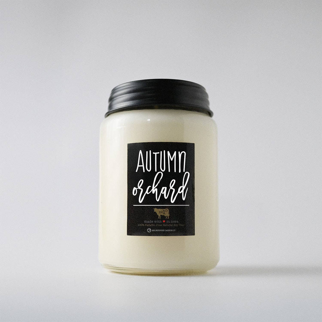 26 oz Farmhouse Jar Fall Candle: Autumn Orchard