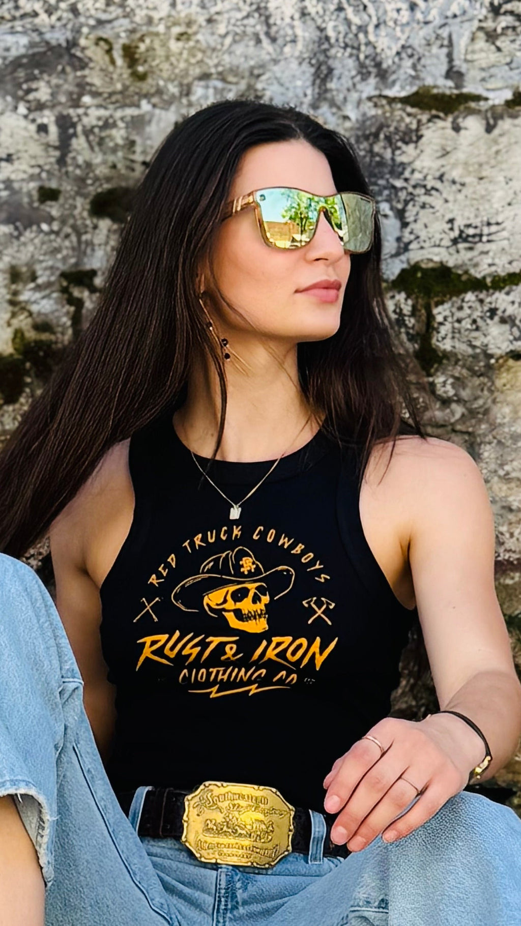 Red Truck Cowboys Tank / Women