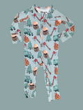 Wildland Firefighter Bamboo Zipper Footie