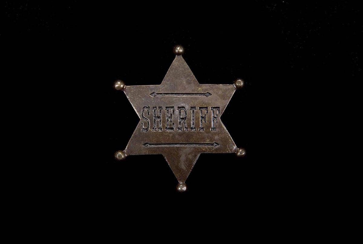 Sheriff Star Badge Costume Accessory